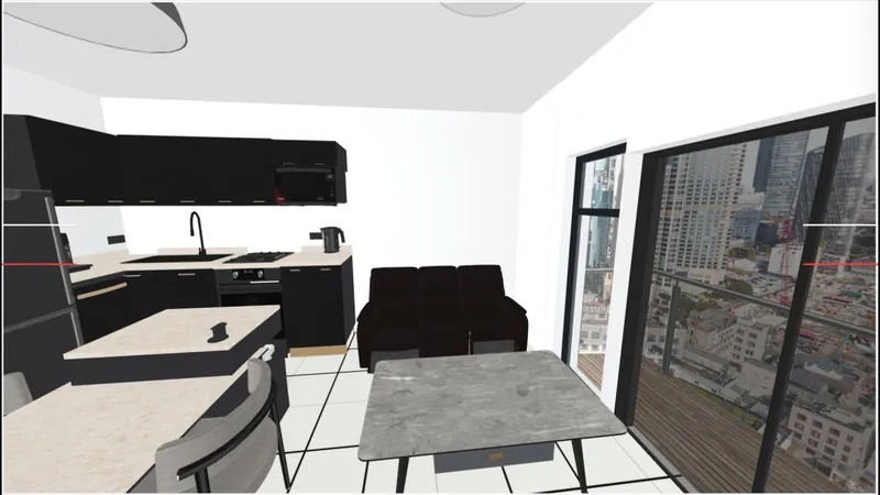 Rendu 3D brut, sans texture ni lumière